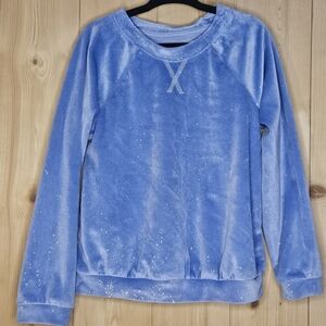 5T Cat & Jack Periwinkle Velvet Girls Sweater